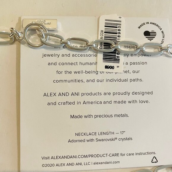 Alex and Ani 'Luck' Charm Toggle Necklace, silver - Picture 7 of 16